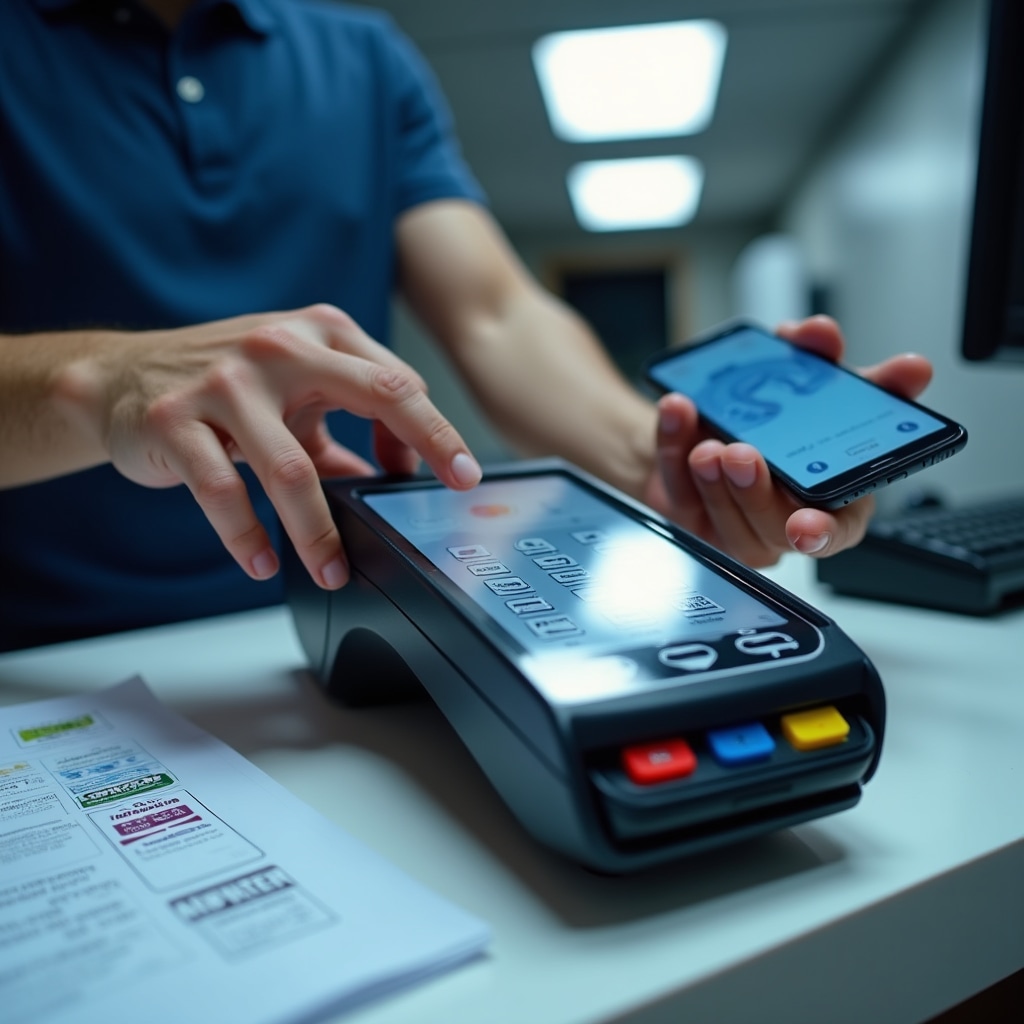 Payment terminal being configured with multiple payment options